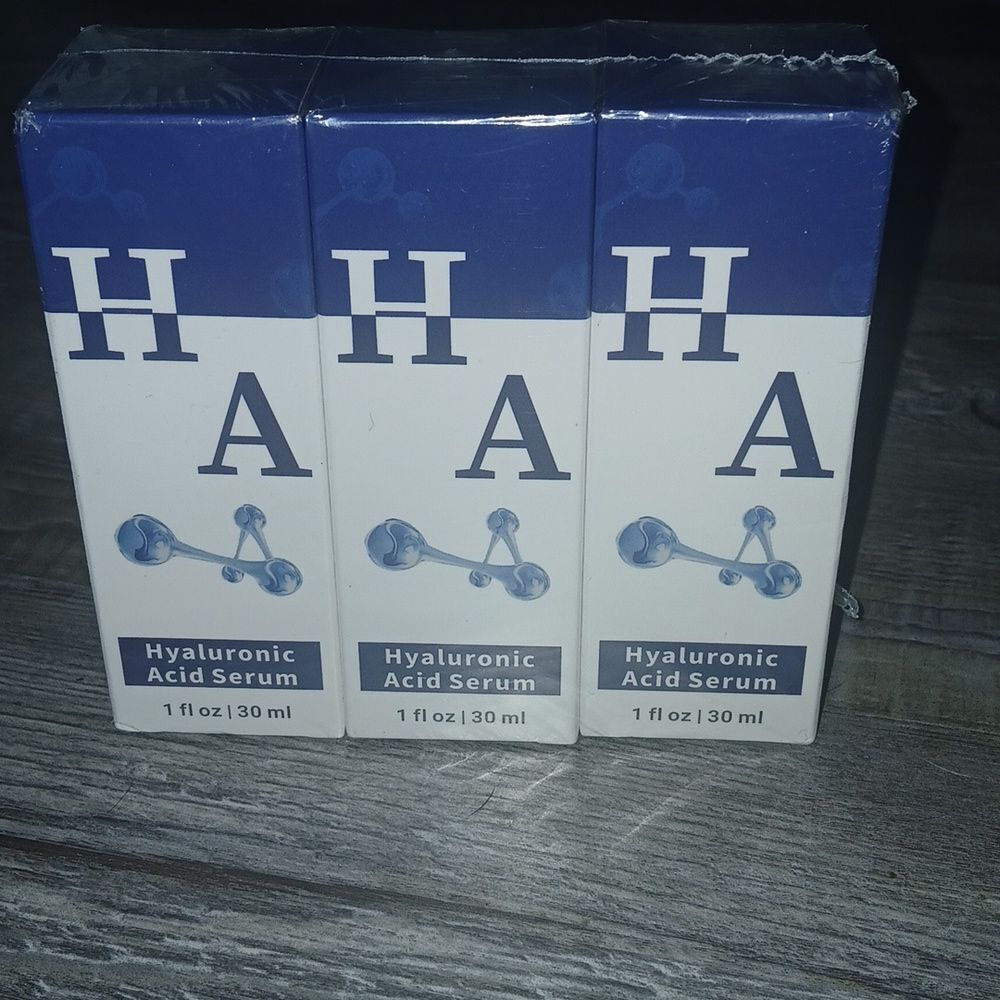 3 Pack Hyaluronic Acid Serum Moisturizing for Face Anti-Wrinkle Anti-Aging NEW